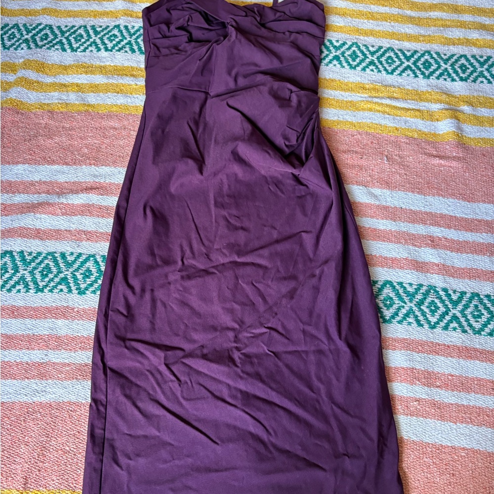 Stop Staring Mid Retro Pinup Plum Dress